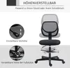 Kreslící židle Vinsetto, ergonomická otočná židle, Náhled obrázku produktu 4