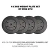 Iron Gym - Hantelscheiben 4 x 5 kg Produktbild-Vorschau 10
