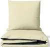 Baumwolle Bettwäsche Set 200x200 cm Taupe Anthrazit Produktbild-Vorschau 1