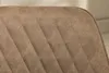 Retro Stuhl PALERMO taupe mit Armlehne und Ziersteppung Produktbild-Vorschau 6