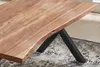 Esstisch Baumkante massiv Akazie natur 200 x 100 schwarz Produktbild-Vorschau 4