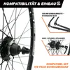 Laufrad Hinterrad 29" MTB schwarz für Schraubkranz 7/8-fach Produktbild-Vorschau 6