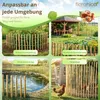 Floranica Staketenzaun aus Haselnuss mit Pfosten 50 cm hoch Produktbild-Vorschau 8