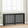 vidaXL Kryt radiátoru vzhled černého dubu 175 x 20 x 82 cm Náhled obrázku produktu 3
