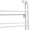 A close-up view of a white metal shelf with multiple tiers. Podgląd zdjęcia produktu