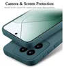 A close-up view of a teal phone case, showing the camera cutout and the raised edges designed for screen and camera protection. Náhled obrázku produktu