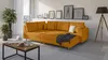 S-STYLE MÖBEL - Ecksofa und Fußhocker mit Holzfüßen im Produktbild-Vorschau 3