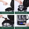 Aigostar - Digitale FilterKaffeemaschine Edelstahl mit Produktbild-Vorschau 5