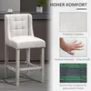 HOMCOM 2er-Set Barhocker moderne Küchenstühle Leinen-Touch Produktbild-Vorschau 6