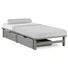 Homestyle4u Holzbett Palettenbett 90x200 mit mit Lattenrost Produktbild-Vorschau 1