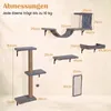 KOMFOTTEU 5 in 1 Katzen Kletterwand, Katzenwandmöbel Set Produktbild-Vorschau 2