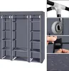 Kleiderschrank Stoffschrank Faltbarer Kleiderschrank mit 12 Produktbild-Vorschau 2