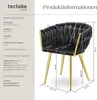 A diagram showing the dimensions of a chair, with text providing product information. Náhled obrázku produktu