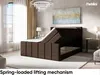 MEBLINI King Boxspringbett mit Bettkasten - Gepolstert Produktbild-Vorschau 4