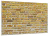 Wallario Wandbild Ziegelsteinwand in gelb - Backsteine, Produktbild-Vorschau 2