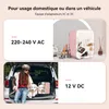 Puluomis Mini réfrigérateur 4 L avec miroir LED portable Voir les images du produit 9