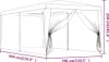A line drawing of a party tent with dimensions indicated. Produktbild-Vorschau