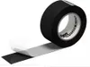 A roll of black tape with the backing peeled back to show the adhesive side. Produktbild-Vorschau