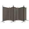 vidaXL 5dílný paraván antracit 433x180 cm látka Náhled obrázku produktu 5