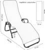 A diagram showing the dimensions of a lounge chair. Produktbild-Vorschau