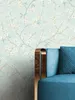 NEWROOM Tapete Hope 1 Blau Vliestapete - Floral Blumen Produktbild-Vorschau 3