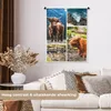 MuchoWow® Wandteppich Wandbehang Schottisches Hochlandrind Produktbild-Vorschau 2