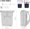 Rucksack Damen Roll-Top Freizeitrucksack Sport Fitness Produktbild-Vorschau 10