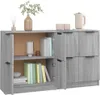 vidaXL Příborníky 2 ks. Grey Sonoma 60x30x70 cm odvozený Náhled obrázku produktu 6