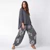 Sommerhose Damen Haremshose elastischer Bund leichte Hippie Produktbild-Vorschau 3