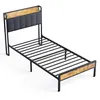 A single bed frame with a headboard and footboard, shown against a white background. Náhľad obrázku produktu