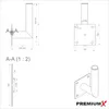 PremiumX 10-15cm Ø 48mm Wandhalter Stahl SAT-Antenne Produktbild-Vorschau 5