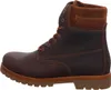 A side view of a brown leather boot. Anteprima dell’immagine prodotto