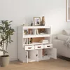 vidaXL Deska barowa biała 100x40x108,5 cm lite drewno Podgląd zdjęcia produktu 10