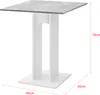 Küchentisch Quadratisch 65 x 65 x 78 cm Säulentisch Produktbild-Vorschau 2
