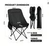 3er-Set Faltstuhl Strandstuhl Campingstuhl - Angelstuhl & Produktbild-Vorschau 2