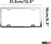 Kennzeichenhalter Nummernschildhalter Satz Chrom Edelstahl Produktbild-Vorschau 3