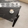 Huhote Couchtisch rechteckig Schwarz Metallrahmen 100 x 40 Produktbild-Vorschau 8