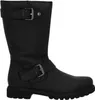 A black leather boot with buckles. Produktbild-Vorschau