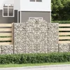 vidaXL Gabionen mit Hochbogen 4 Stk. 200x30x160/180cm Produktbild-Vorschau 2