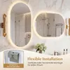 Lustro łazienkowe COSTWAY, lustro łazienkowe z Podgląd zdjęcia produktu 4