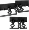 Close-up view of black plastic garden edging connectors. Podgląd zdjęcia produktu