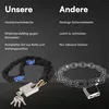 Zapięcie motocyklowe z łańcuchem H&S - łańcuch 6 mm x 1,2 m Podgląd zdjęcia produktu 6