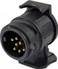 A black electrical connector adapter with gold pins. Anteprima dell’immagine prodotto