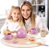 AOLEVA set da tè in legno accessori da cucina per bambini Anteprima dell’immagine prodotto 6
