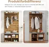 okwish 175 cm vysoký šatní set v dřevěném vzhledu se Náhled obrázku produktu 4