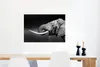 MuchoWow® Poster Elefant - Wasser - Schwarz - Weiß 60x40 cm Produktbild-Vorschau 5