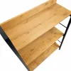 Regał loft industrialny 3 półki dąb sękowany czarny metal Podgląd zdjęcia produktu 10