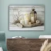 Leinwand Bilder 80x60 cm - Natur - Kerzen - Weiß, Produktbild-Vorschau 4