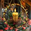GKA XL Kerze Weihnachten Advent 20 cm Buntglas Lichtfänger Produktbild-Vorschau 4