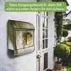 banjado Design Briefkasten Stahl schwarz mit Zeitungsfach Produktbild-Vorschau 3